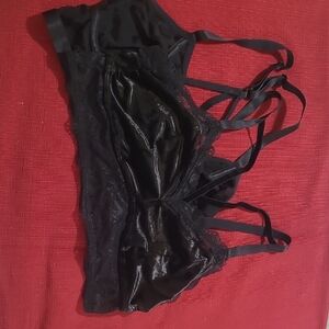 Torrid Black Strappy Lace Bra